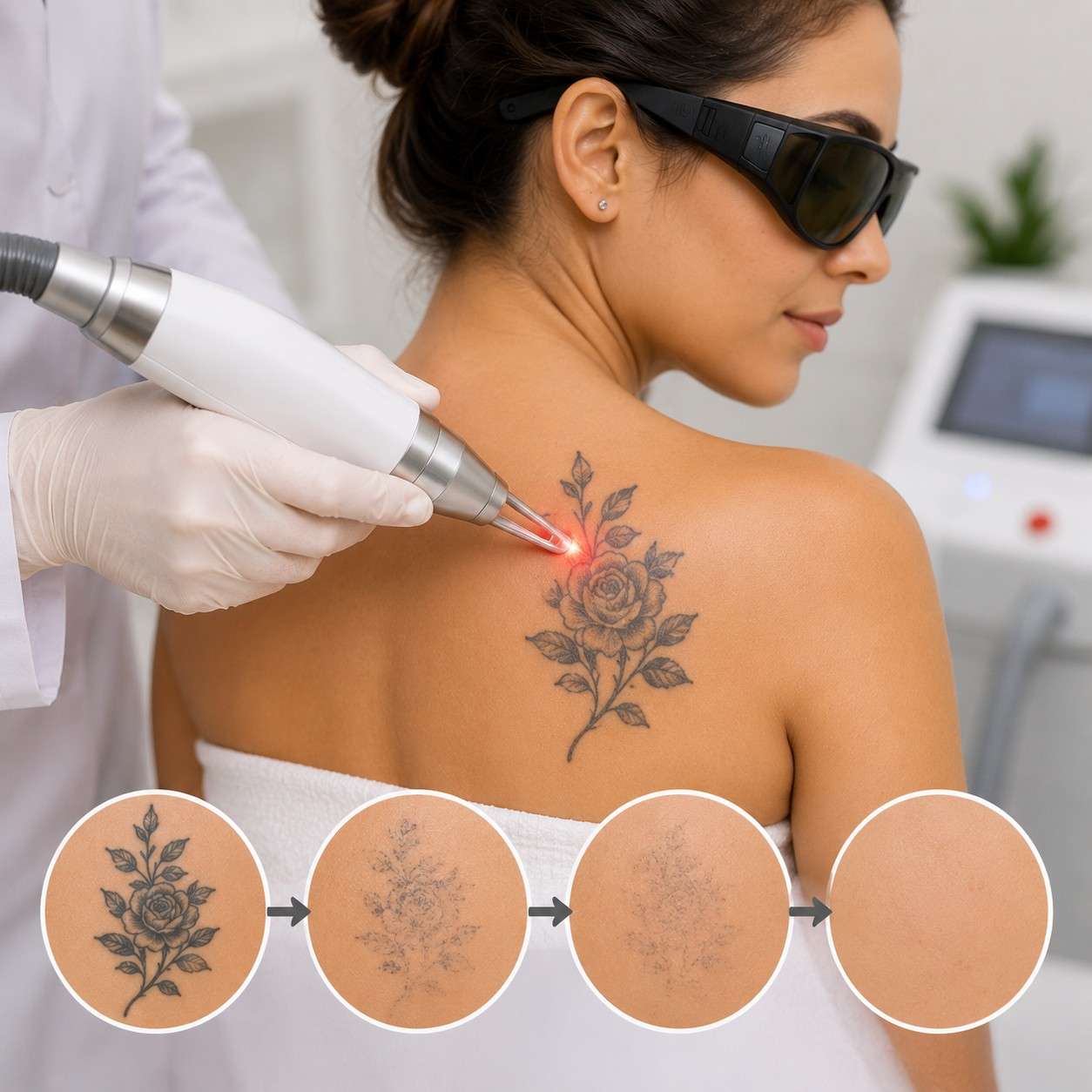 Laser tattoo removal treatment in Baner